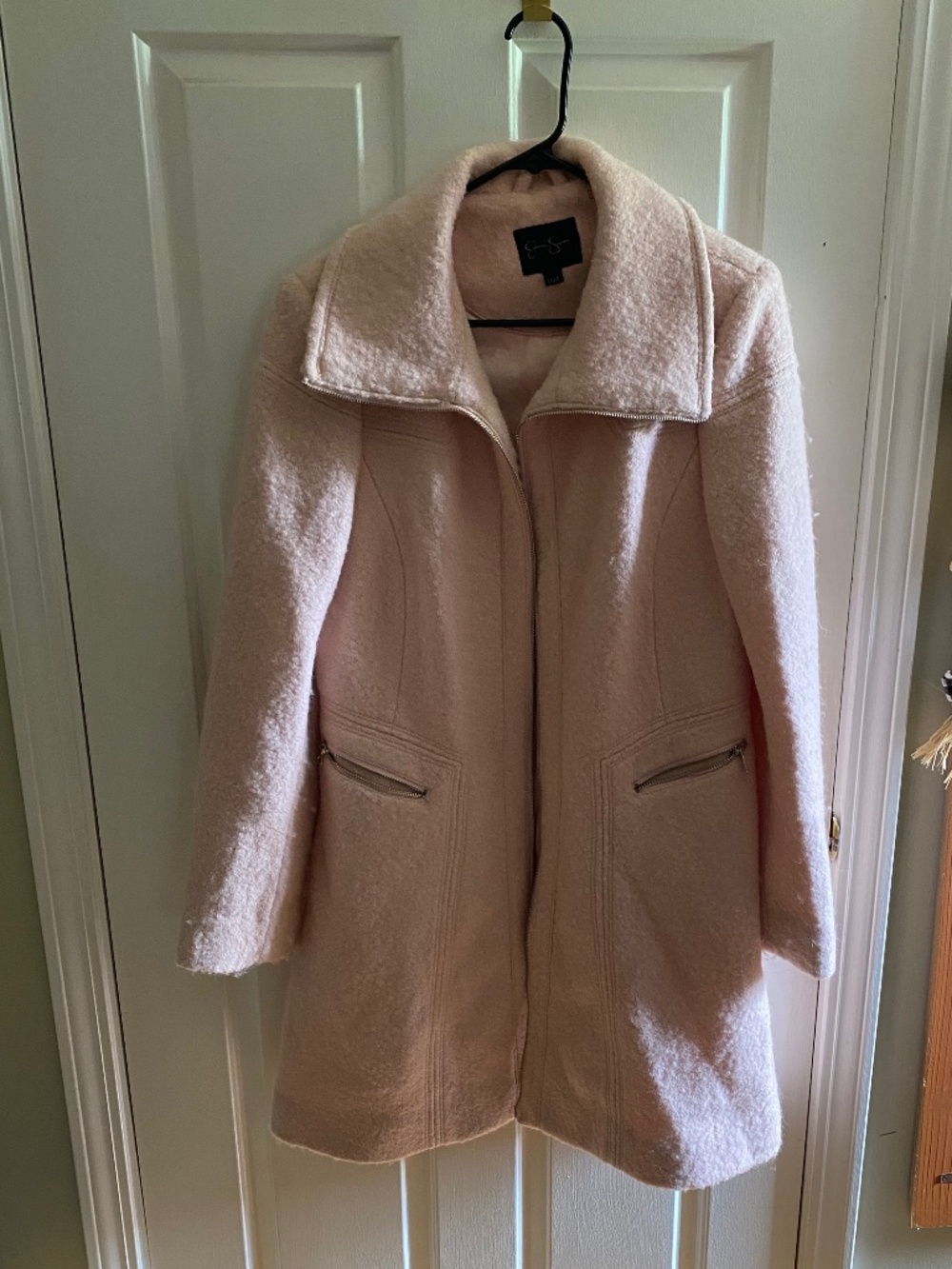 Jessica Simpson baby pink wool coat